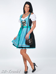 MINIDIRNDL Pauline türkis 2tlg. Dirndl-Set