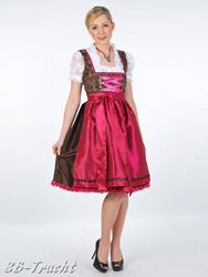 Midi Dirndl Michelle braun 2tlg. Dirndl-Set