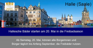 Halle (Saale) - Hallesche Bäder starten am 20. Mai in die Freibadsaison
