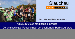 Glauchau – Herbstlauf lockte erneut zahlreiche Teilnehmer und Besucher an