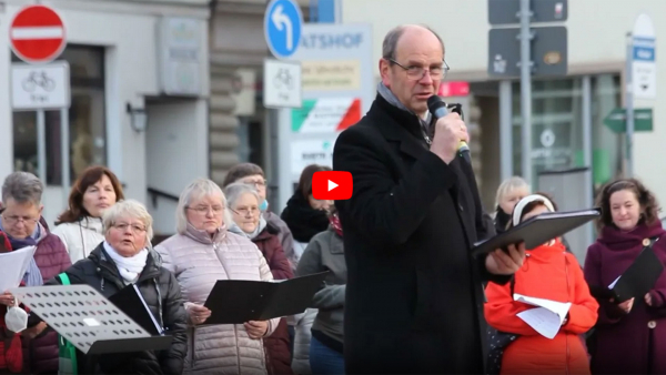 Friedenssingen, Marktplatz Glauchau 3.4.2022