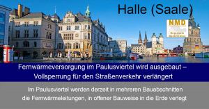 Halle (Saale) – Fernwärmeversorgung im Paulusviertel wird ausgebaut