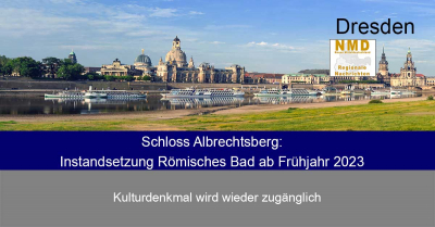 Dresden - Schloss Albrechtsberg: Instandsetzung Römisches Bad ab Frühjahr 2023