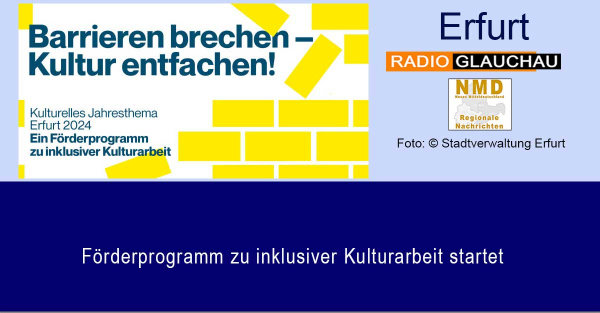 Erfurt -  Förderprogramm zu inklusiver Kulturarbeit startet