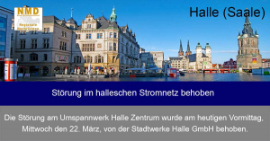 Halle (Saale) – Störung im halleschen Stromnetz behoben