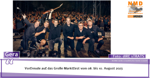 Gera - Vorfreude auf das Große Marktfest vom 08. bis 10. August 2025
